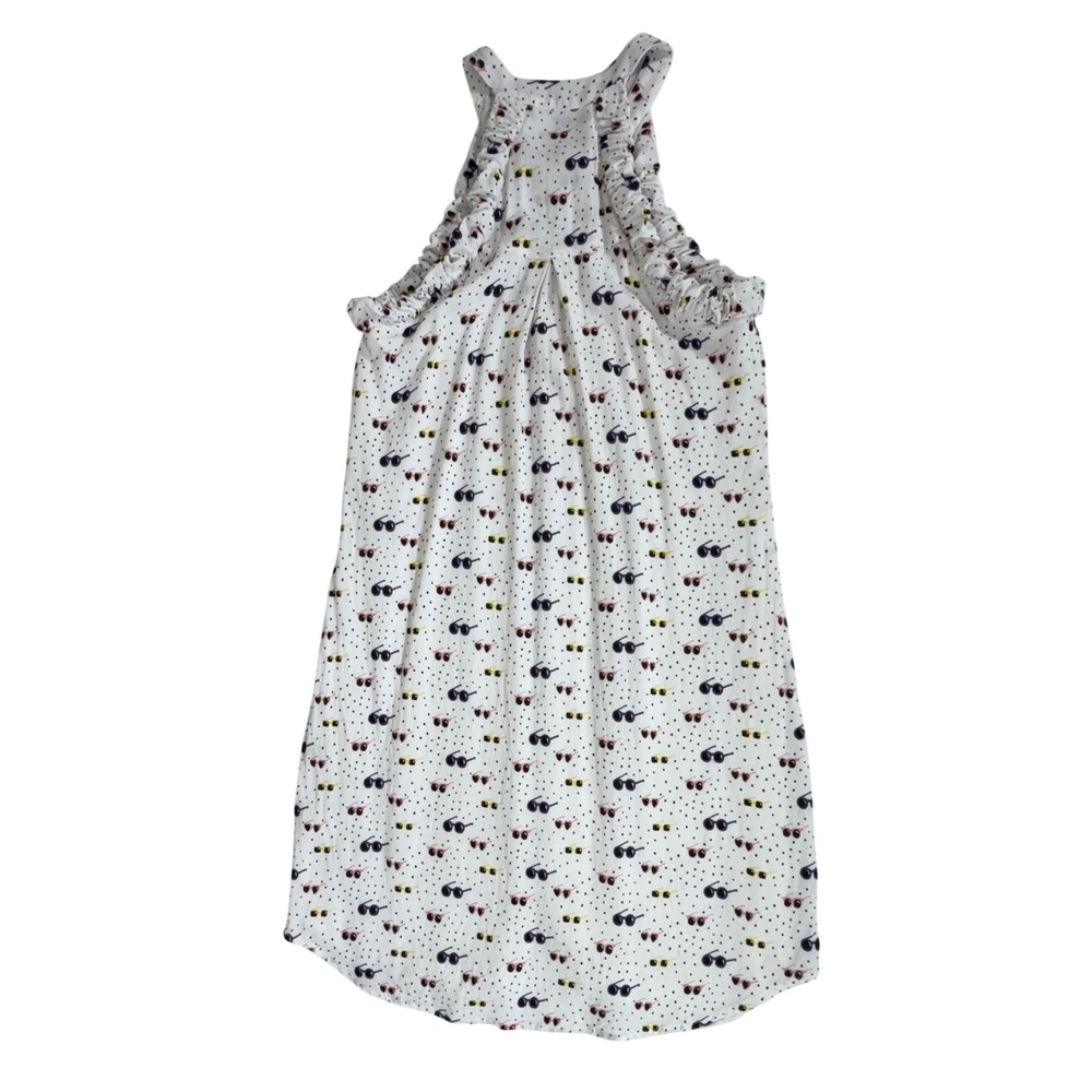 Larke Anthropologie Mini Dress Size XS Sunglasses Polka Dot Button Front Halter - Picture 11 of 11
